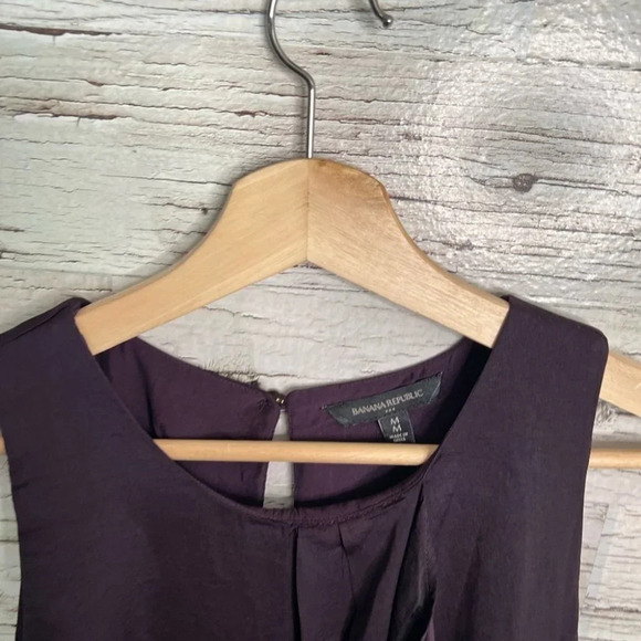 Banana republic purple tank top blouse size medium - Picture 3 of 7